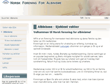 Tablet Screenshot of albinisme.no