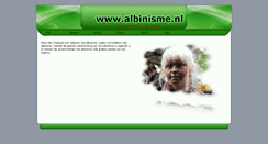 Desktop Screenshot of albinisme.nl